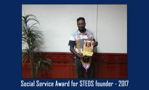 Social Service Award for STEDS founder 