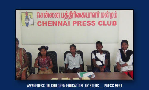 Awareness on Children Education by STEDS __ Press Meet