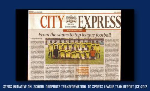 STEDS initiative on school dropouts transformation to sports league team report (CE)2012