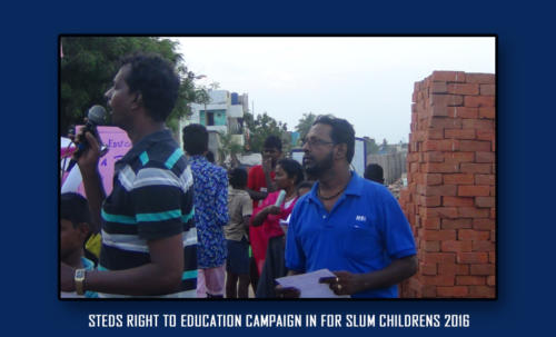 STEDS right to education campaign in for slum childrens 2016-14