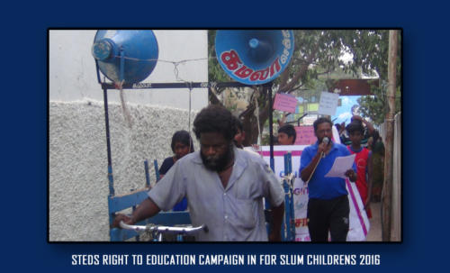 STEDS right to education campaign in for slum childrens 2016-4