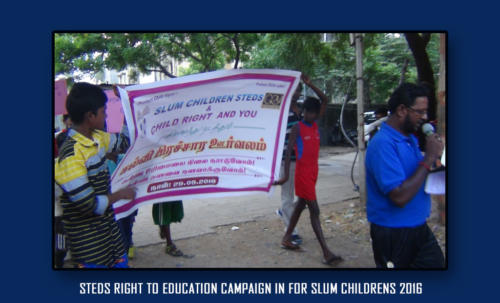 STEDS right to education campaign in for slum childrens 2016-5