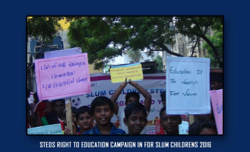 STEDS right to education campaign in for slum childrens 2016-6